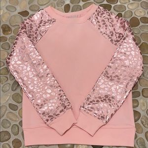 Athletic Girls Size S (6-6x) Pink Sweatshirt EUC